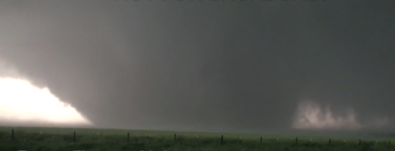 The El Reno tornado was being followed by dozens of videographers when it rapidly intensified and expanded, catching many people off guard. (Video by Jim Bishop)