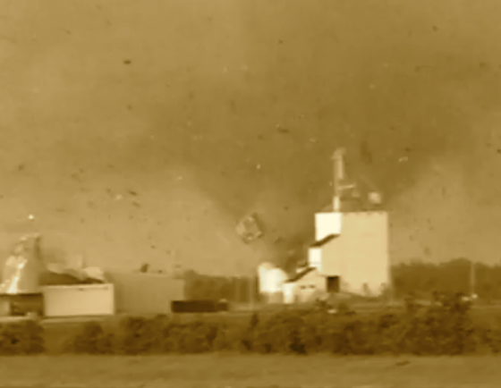The tornado that cut a narrow path of complete devastation through a neighborhood in Sherman, Texas was likely similar in appearance to the 2007 Elie tornado. While the Elie storm was powerful enough to rip a home completely from its foundation, it moved significantly slower than the 1896 event and was less intense.