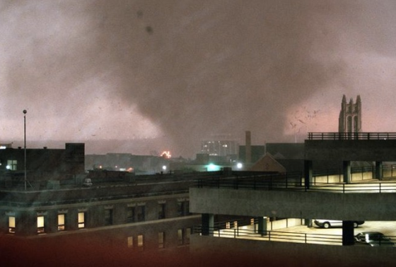 The 2000 Fort Worth tornado was typical of many short lived storms on the Great Plains that fail to attract any media attention. By chance, however, the tornado touched down in the center of the city and passed directly through downtown.