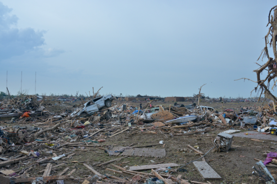 Extreme damage following the 2013 Moore tornado. (Image by 1984 Studios)