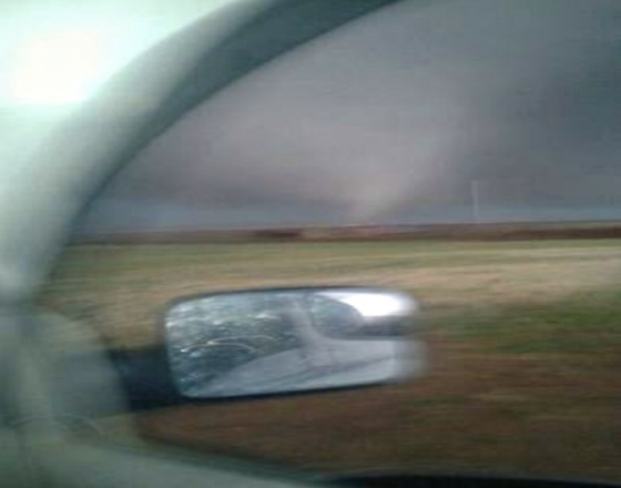Storm chaser Richard Henderson sent this photograph to a friend several minutes before he was killed. Henderson was on the phone with the same friend