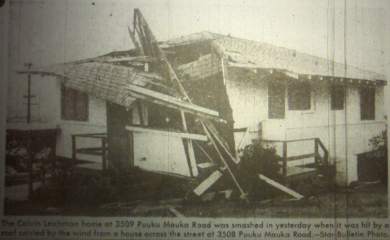 Hurricane Nina was the first storm in modern history to bring hurricane force wind gusts to the Hawaiian Islands.